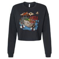 Pho (Vietnamese Beef Noodle Soup) In Northern Vietnam Cropped Pullover Crew