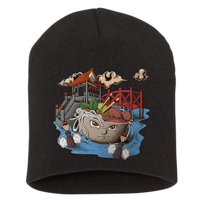Pho (Vietnamese Beef Noodle Soup) In Northern Vietnam Short Acrylic Beanie