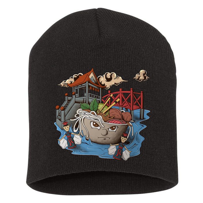 Pho (Vietnamese Beef Noodle Soup) In Northern Vietnam Short Acrylic Beanie