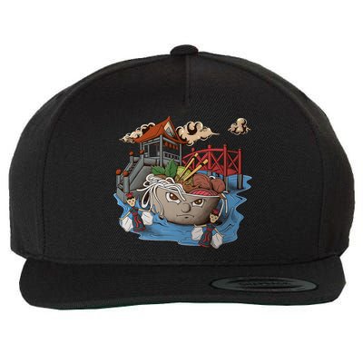 Pho (Vietnamese Beef Noodle Soup) In Northern Vietnam Wool Snapback Cap