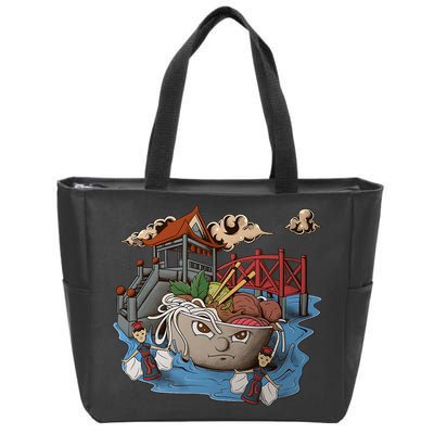 Pho (Vietnamese Beef Noodle Soup) In Northern Vietnam Zip Tote Bag