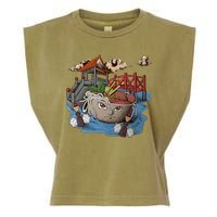 Pho (Vietnamese Beef Noodle Soup) In Northern Vietnam Garment-Dyed Women's Muscle Tee