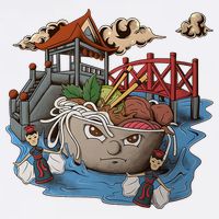 Pho (Vietnamese Beef Noodle Soup) In Northern Vietnam Garment-Dyed Sweatshirt