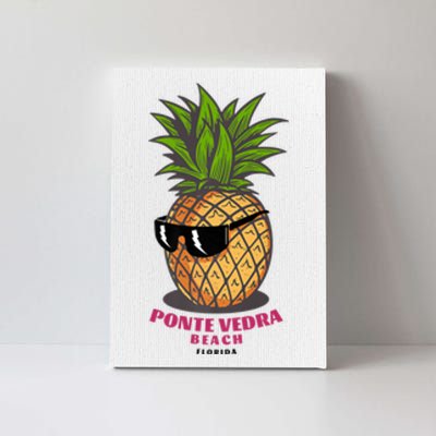 Ponte Vedra Beach Florida Fl Cute Pineapple Canvas