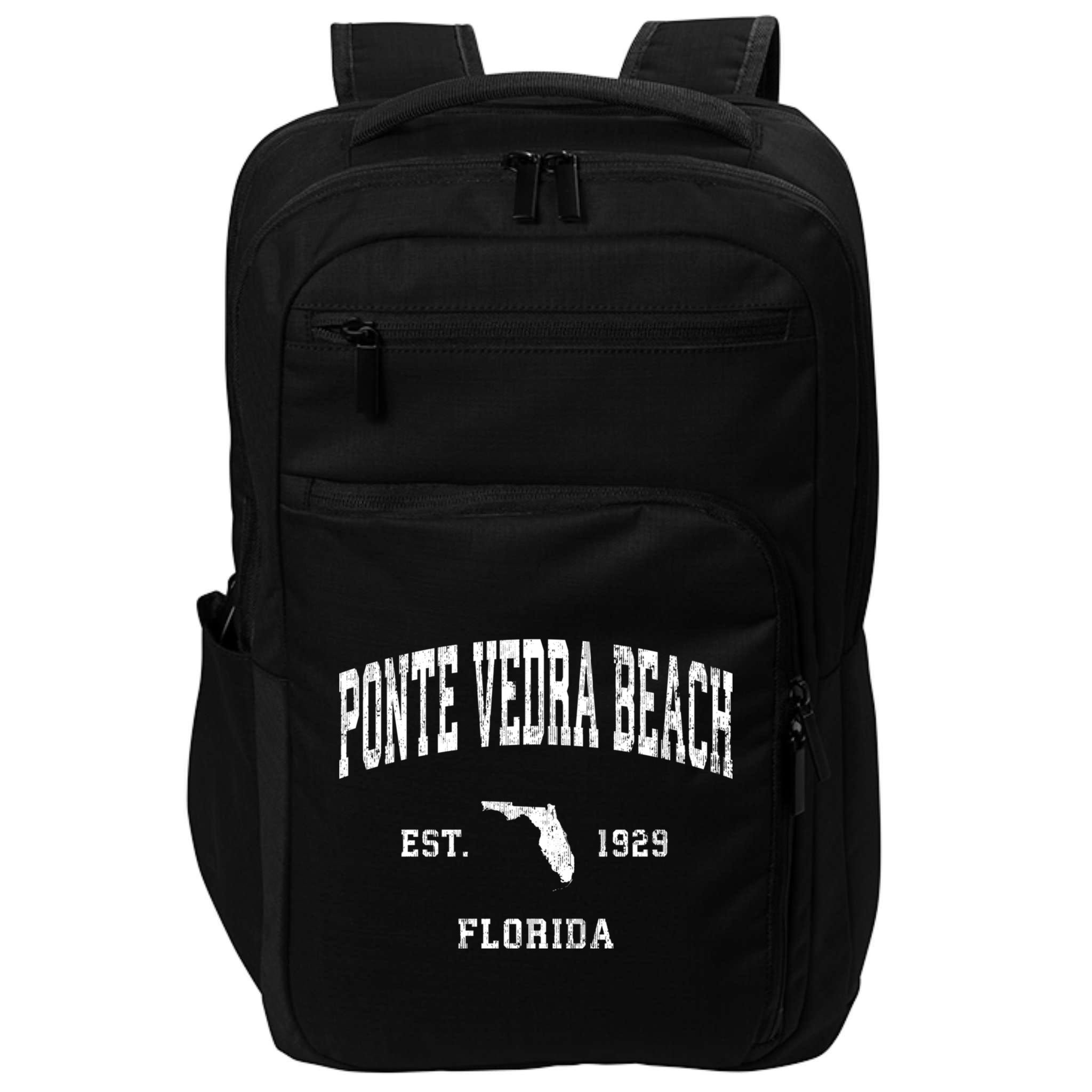 Ponte Vedra Beach Florida Fl Vintage Athletic Sports Impact Tech Backpack