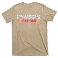 PAWSOME Vintage Best Cat Dad Ever Cat Daddy Gift T-Shirt