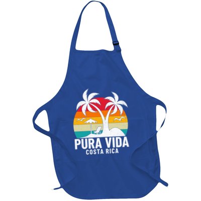 Pura Vida Beach Costa Rica Vintage Family Vacation Summer Cute Gift Apron