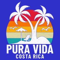 Pura Vida Beach Costa Rica Vintage Family Vacation Summer Cute Gift Apron