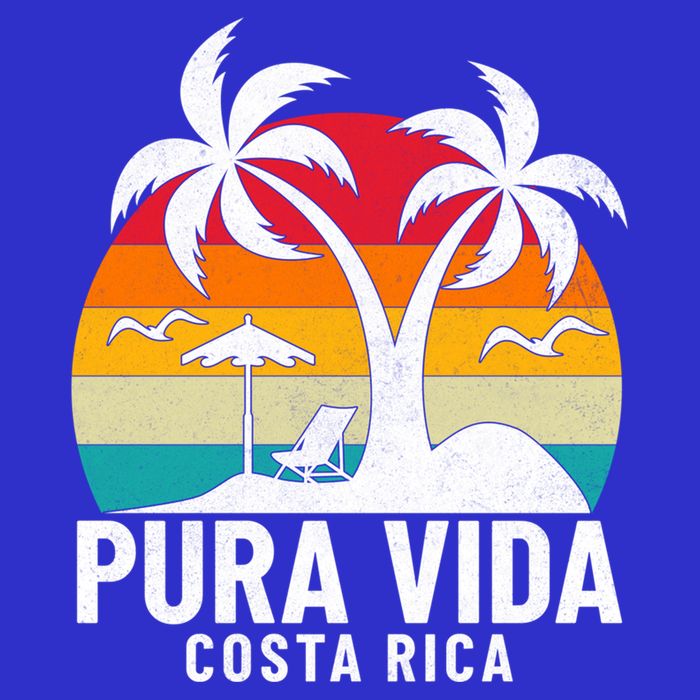 Pura Vida Beach Costa Rica Vintage Family Vacation Summer Cute Gift Apron