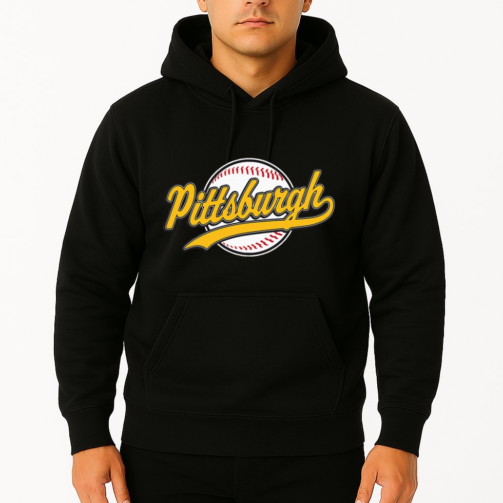 Pittsburgh Vintage Baseball Throwback Retro Hoodie