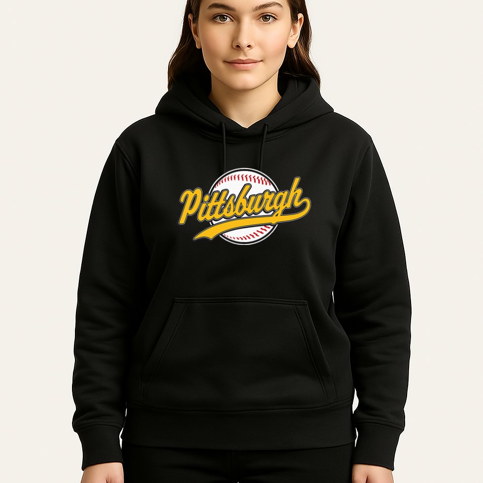 Pittsburgh Vintage Baseball Throwback Retro Hoodie