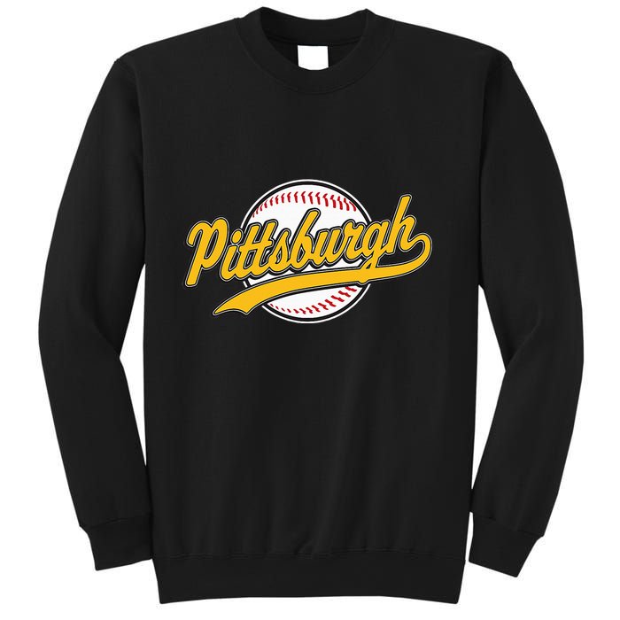 Pittsburgh Vintage Baseball Throwback Retro Sweatshirt