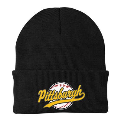 Pittsburgh Vintage Baseball Throwback Retro Beanie