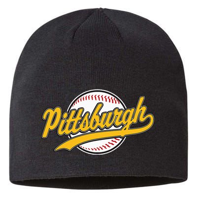 Pittsburgh Vintage Baseball Throwback Retro Sustainable Beanie