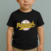 Pittsburgh Vintage Baseball Throwback Retro Toddler T-Shirt