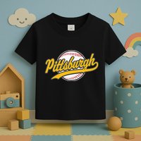 Pittsburgh Vintage Baseball Throwback Retro Toddler T-Shirt