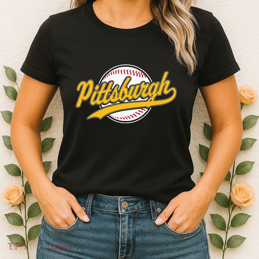 Pittsburgh Vintage Baseball Throwback Retro Womens T-Shirt