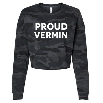 Proud Vermin Blue 2024 Cropped Pullover Crew