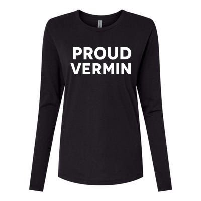 Proud Vermin Blue 2024 Womens Cotton Relaxed Long Sleeve T-Shirt