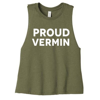 Proud Vermin Blue 2024 Women's Racerback Cropped Tank