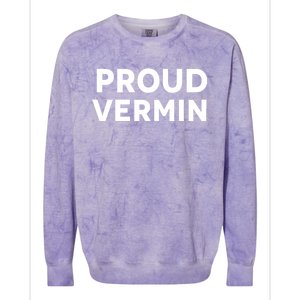 Proud Vermin Blue 2024 Colorblast Crewneck Sweatshirt