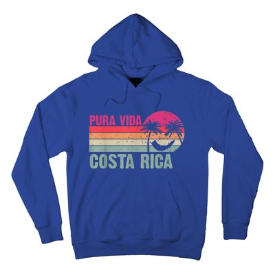 Pura Vida Costa Rica Funny Summer Family Vacation Vintage Hoodie