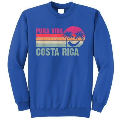 Pura Vida Costa Rica Funny Summer Family Vacation Vintage Sweatshirt