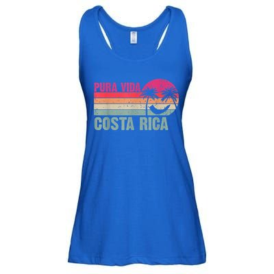 Pura Vida Costa Rica Funny Summer Family Vacation Vintage Ladies Essential Flowy Tank