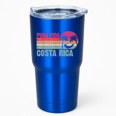 Pura Vida Costa Rica Funny Summer Family Vacation Vintage Tumbler