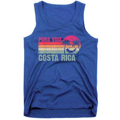 Pura Vida Costa Rica Funny Summer Family Vacation Vintage Tank Top