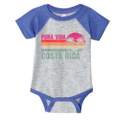 Pura Vida Costa Rica Funny Summer Family Vacation Vintage Infant Baby Jersey Bodysuit