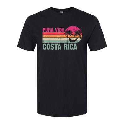 Pura Vida Costa Rica Funny Summer Family Vacation Vintage Softstyle® CVC T-Shirt