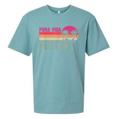 Pura Vida Costa Rica Funny Summer Family Vacation Vintage Sueded Cloud Jersey T-Shirt