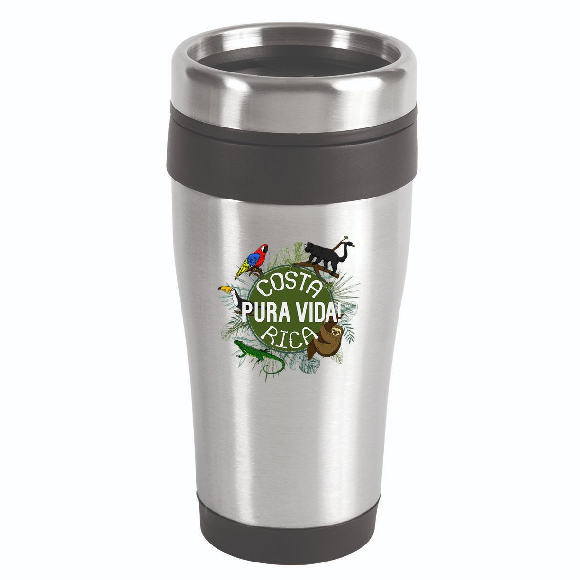 Pura Vida Costa Rica ! Party Animals! 16oz Travel Tumbler