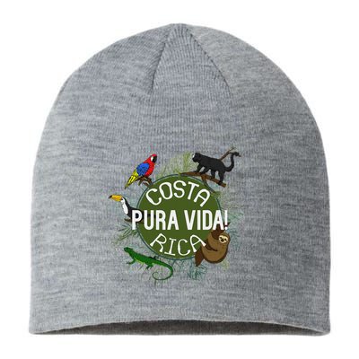 Pura Vida Costa Rica ! Party Animals! Sustainable Beanie