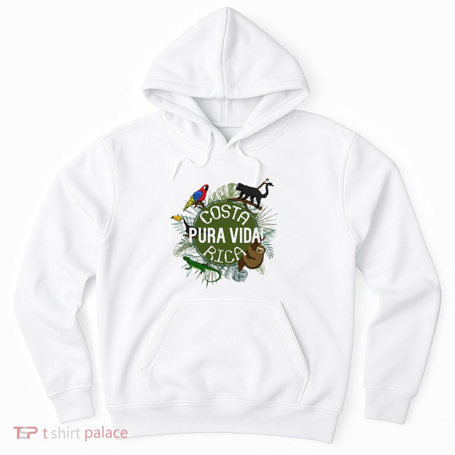 Pura Vida Costa Rica ! Party Animals! Hoodie