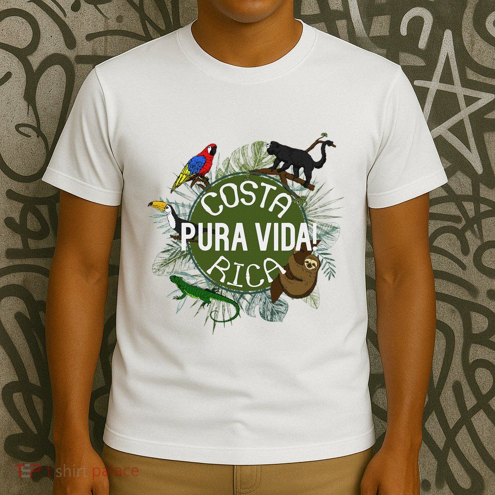 Pura Vida Costa Rica ! Party Animals! T-Shirt