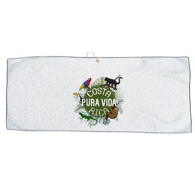 Pura Vida Costa Rica ! Party Animals! Large Microfiber Waffle Golf Towel