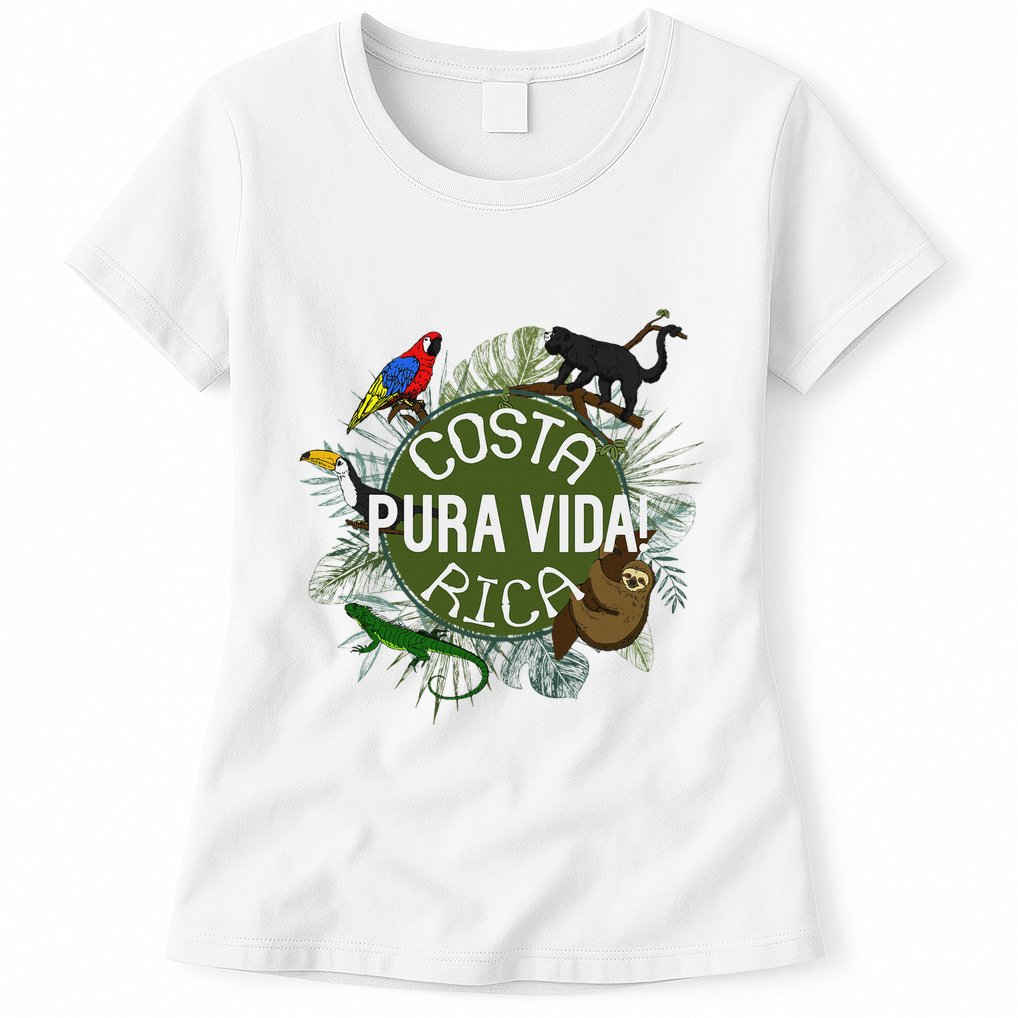Pura Vida Costa Rica ! Party Animals! Womens T-Shirt