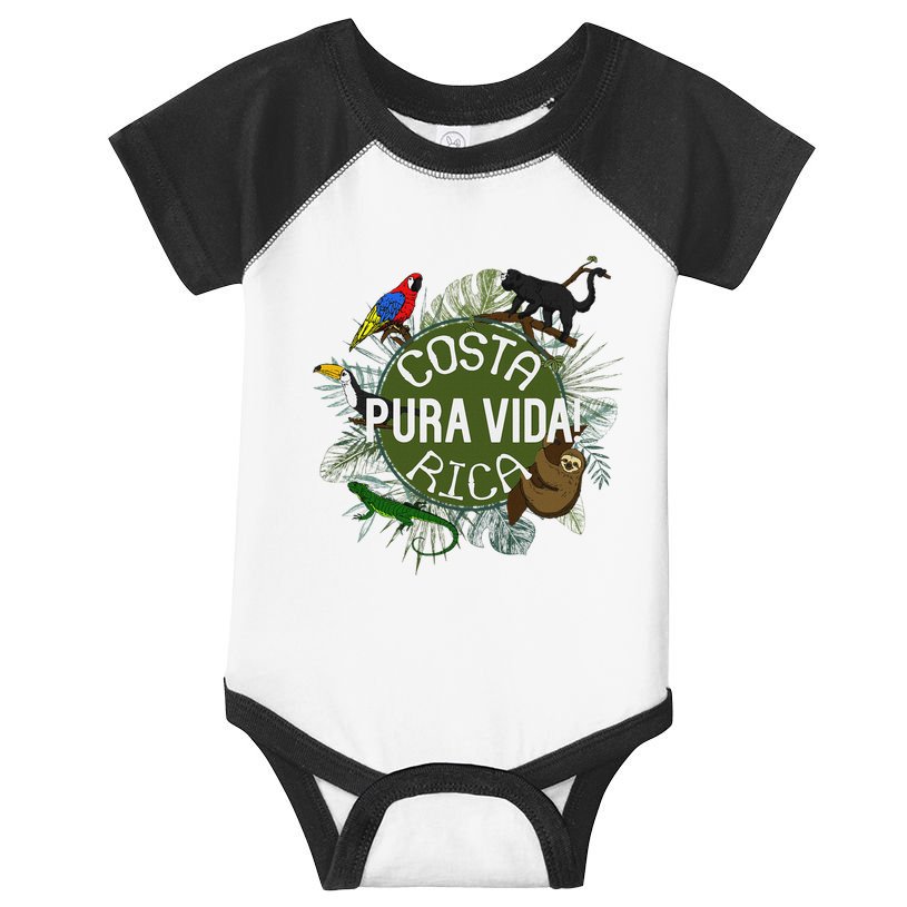 Pura Vida Costa Rica ! Party Animals! Infant Baby Jersey Bodysuit