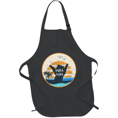 Pura Vida Costa Rica Shaka Sign Surfing Surfer Apron