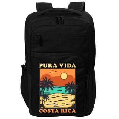 Pura Vida Costa Rica Souvenir Cool Central America Travel Impact Tech Backpack