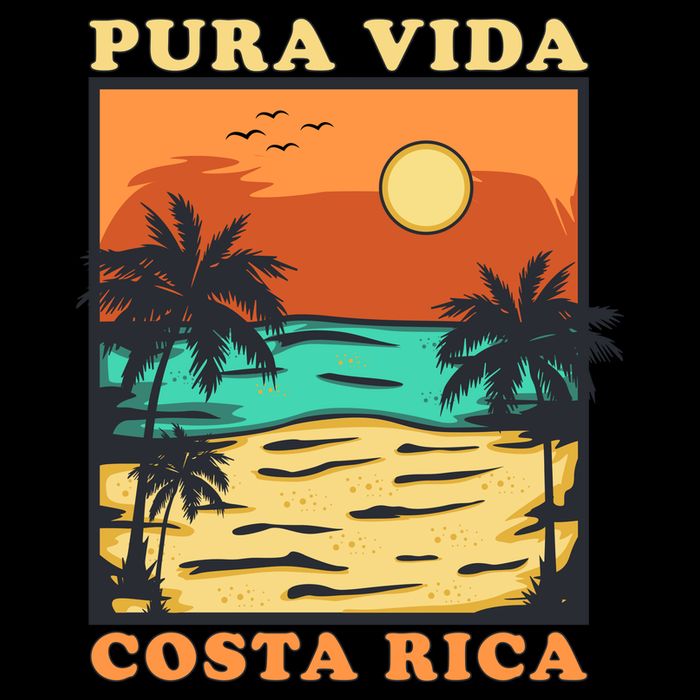 Pura Vida Costa Rica Souvenir Cool Central America Travel Baby Bodysuit