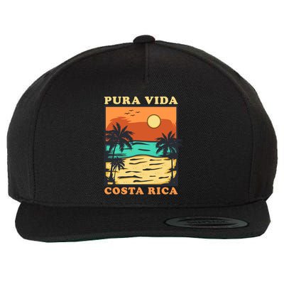 Pura Vida Costa Rica Souvenir Cool Central America Travel Wool Snapback Cap