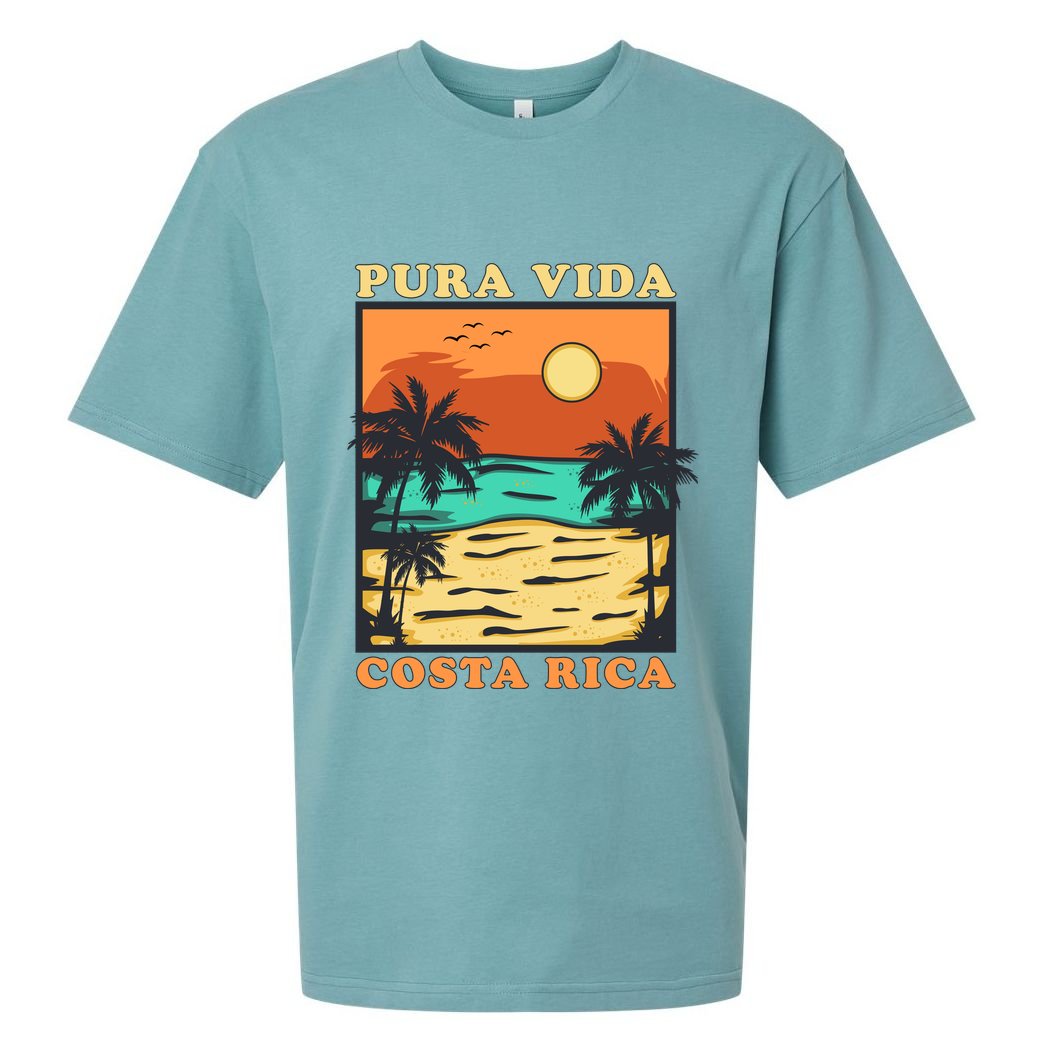 Pura Vida Costa Rica Souvenir Cool Central America Travel Sueded Cloud Jersey T-Shirt