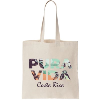 Pura Vida Costa Rica Colorful Tropical Beach Bag