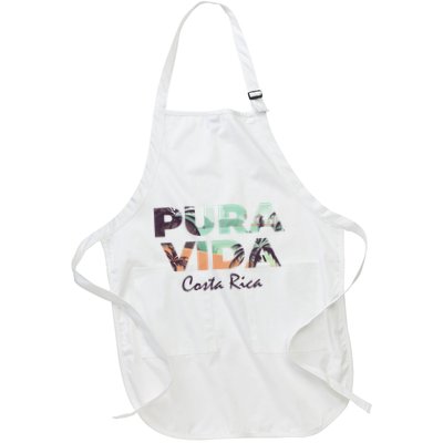 Pura Vida Costa Rica Colorful Tropical Beach Apron