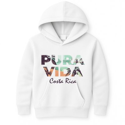 Pura Vida Costa Rica Colorful Tropical Beach Kids Hoodie