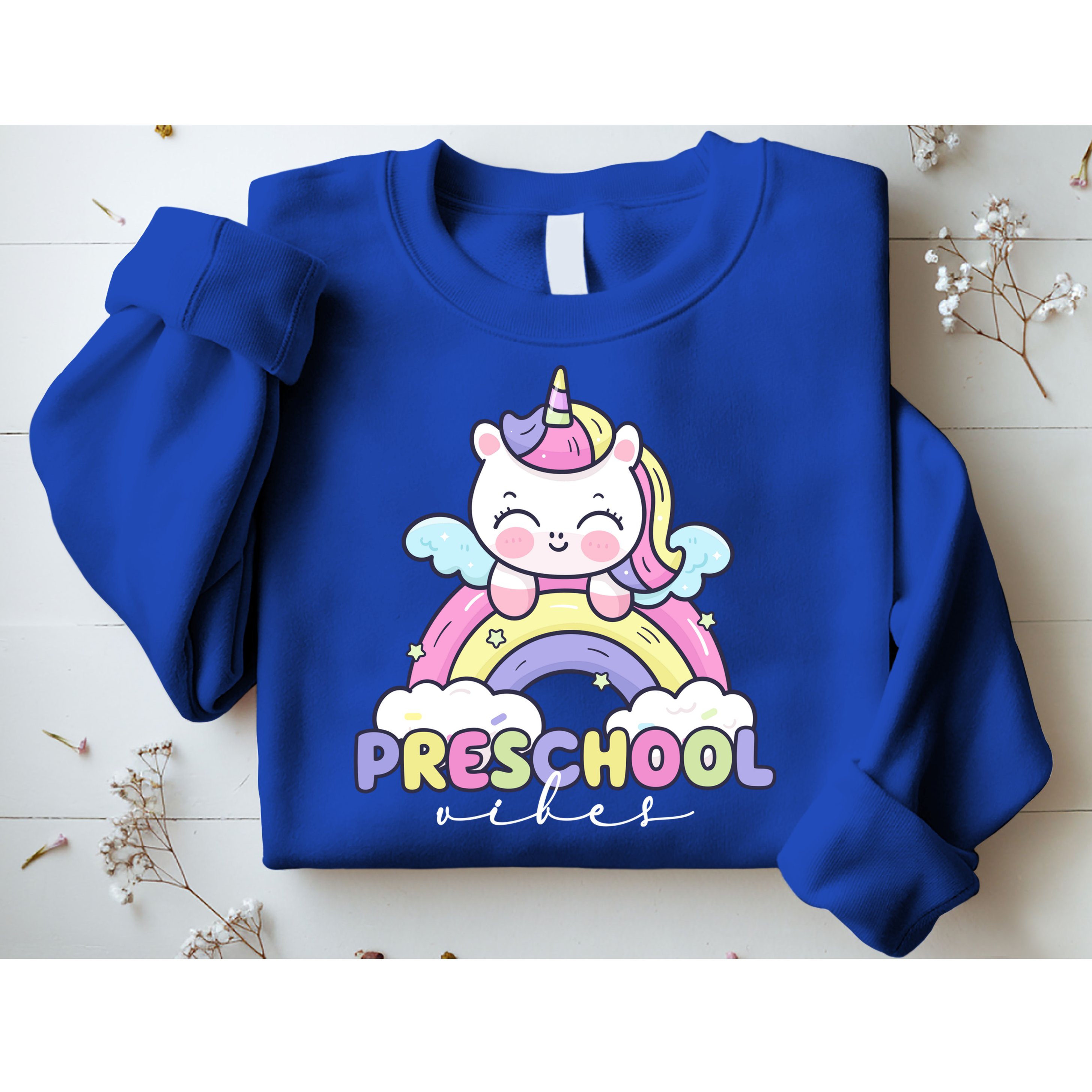 Preschool Vibes Cute Unicorn Pre School Sweatshirt