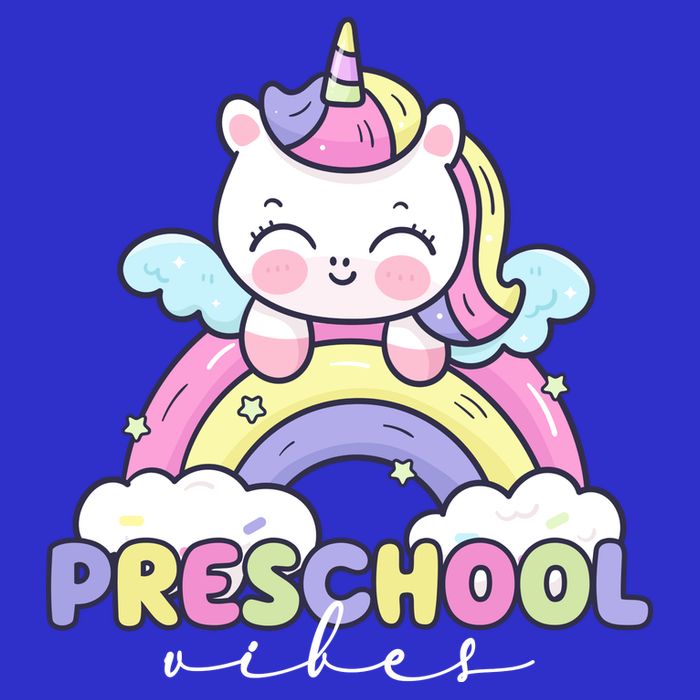 Preschool Vibes Cute Unicorn Pre School Sweatshirt